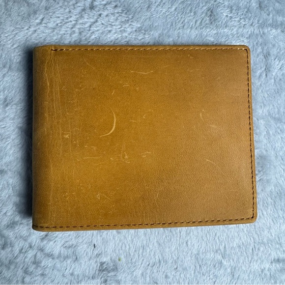 Brown Leather Wallet "To My Man" Bifold with Message | Gift Idea | Never Used - Picture 3 of 13